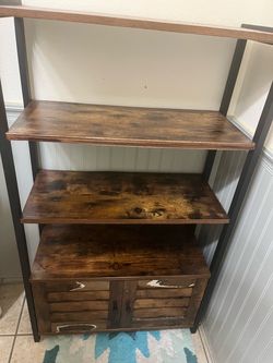 Wood and Metal Shelf