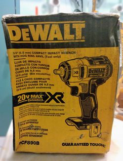 DeWalt 20v Max XR Cordless Brushless 3/8in. Compact Impact