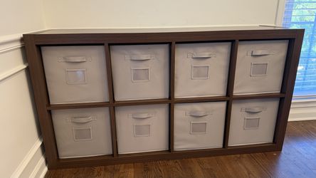 2 Large 8-Cube Storage Organizers with Bins – $50 Each!