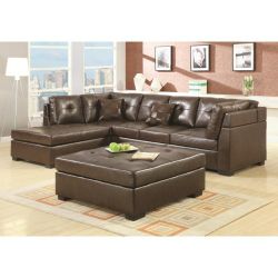 New l shape sectional sofa with ottoman tax included