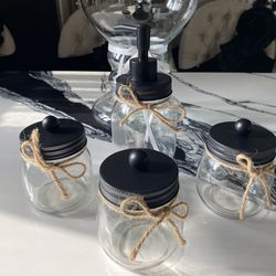 Beautiful Glass Jar Set And Flower Vase 