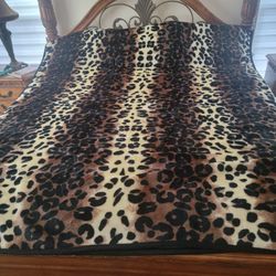 Plush Animal Print Blankets, Queen Size $25 each  or both for $45