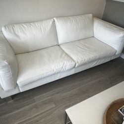 White Leather Calligaris Italia Sofa