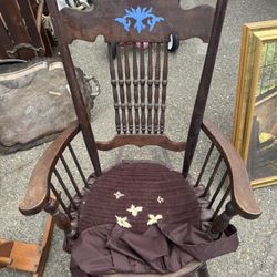 A Very Old Rocking Chair Collection Box