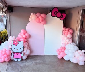 Hello Kitty Backdrop