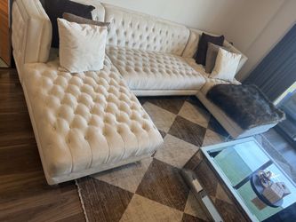 Diamond rug white and brown