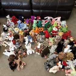 LOT OF VINTAGE BEANIE BABIES 