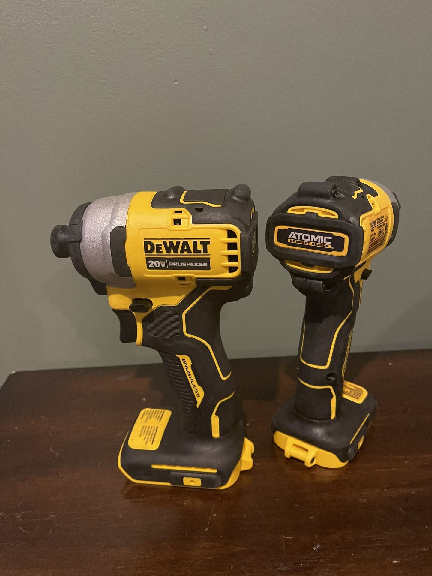 Dewalt Impact Brushless Atomic 20v. $65 EACH 🔥Firm Price 🔥