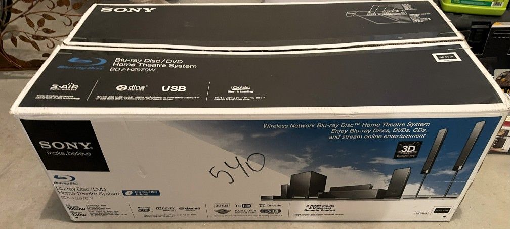 Sony Home Theatre System 5.1 with 3D Blu-ray– BDV-HZ970W