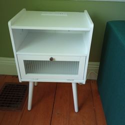 End table with charging ports