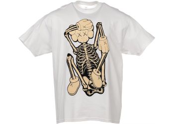FW21 NEW SEALED KAWS Skeleton Fiction T-Shirt Sz XL