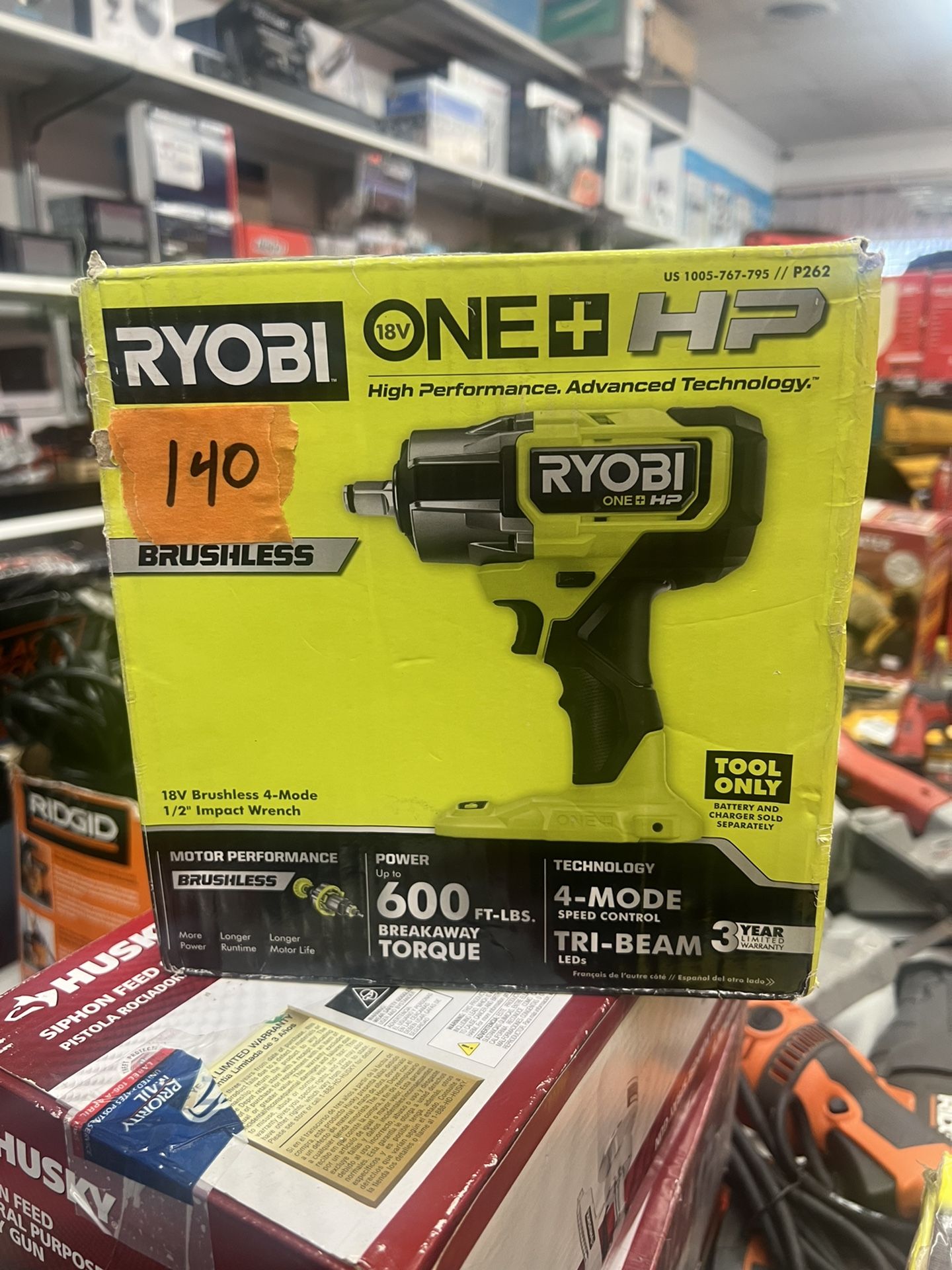 RYOBI ONE+ HP 18V Brushless Cordless Mode 1/2 Impact Wrench