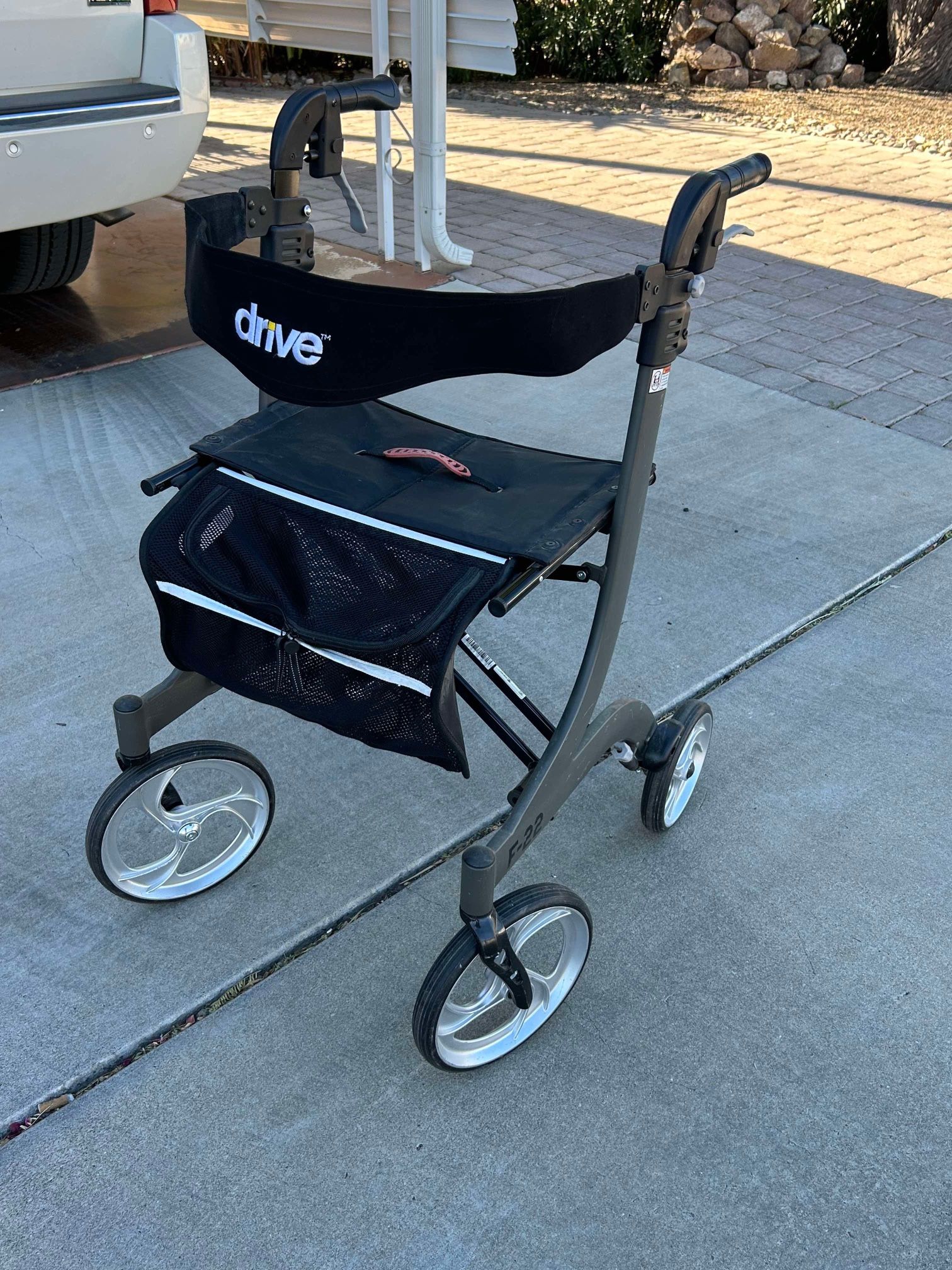 Gray Drive F22 Euro Style Walker Rollator