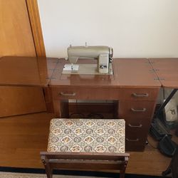 Vintage Cabinet Style Kenmore Sewing Machine