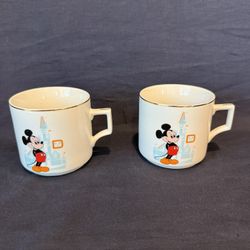 Vintage Walt Disney World Coffee Tea Mugs Made in Japan