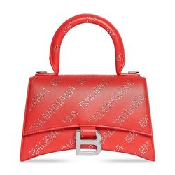 BALENCIAGA HOURGLASS XS HANDBAG WITH RHINESTONES