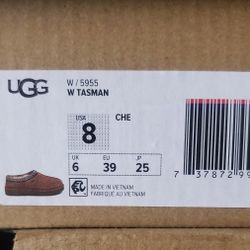 Ugg W Tasman Chestnut Size  8 Ultimo Par $140