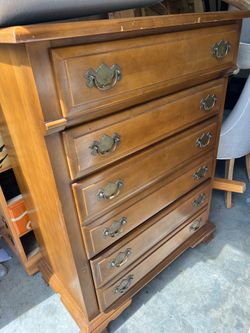 Solid wood dresser