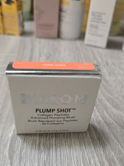 Buxom Plump Shot Collagen Peptides Blush – Coral Cheer