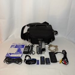 Sony MiniDV Digital Handycam DCR-TRV33 Bundle Nightshot 120x Zoom Tested Working