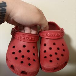 Red Crocs 