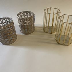 Hand Crafted pillar Candle Holders 