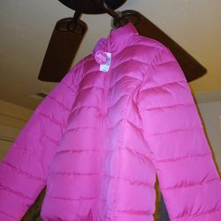 Pink GIRL Bubble Jacket Size XxL 