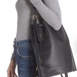 AllSaints Alpha Convertible Leather Backpack