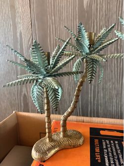Palm Tree candle holders