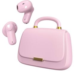 Ear Buds Bluetooth In-Ear Headphones Women's Handbag Model Wireless Mini Earbuds Compact Bluetooth Earphones Long Battery Life Ideal for Small Ear Can