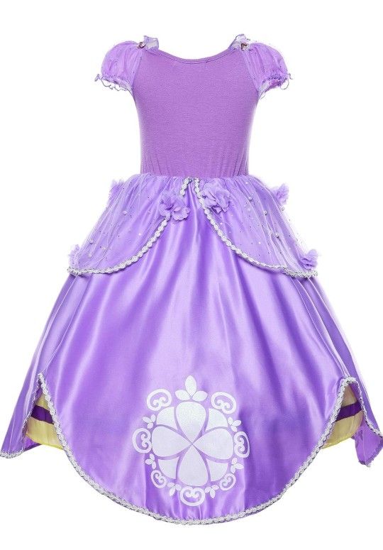 JerrisApparel Girls Princess Costume Floor Length Birthday Party Dress up