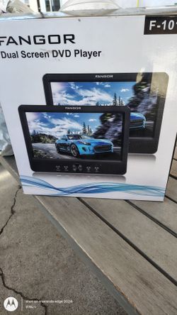 FANGOR Dual Screen Portable DVD Player for Car – Model F-1011