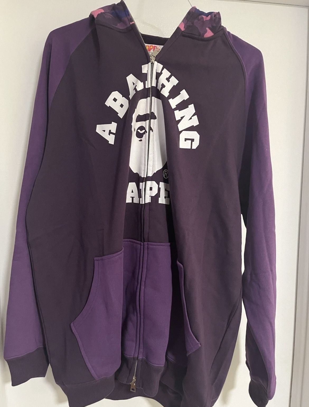 Bathing Ape Purple Hoodie 3xl
