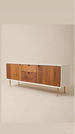 MCM White/Walnut Sideboard