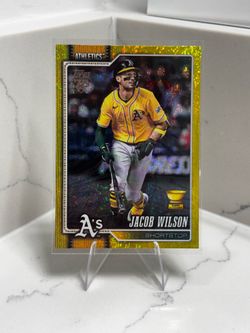 2026 Topps Jacob Wilson Yellow Foil Color Match /399 Athletics