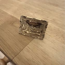 10k Gold Last Supper Ring – Size 10