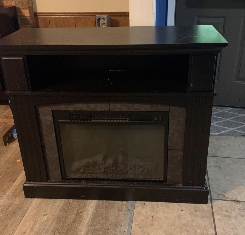 Fireplace Media Stand