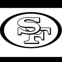 Window Decal 49er Black 