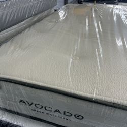 TWIN XL AVOCADO MATTRESS & BOX SPRING BED SET