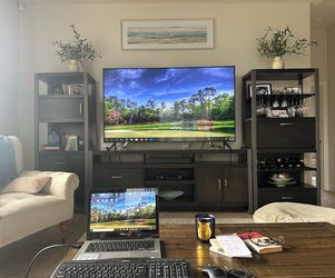 TV stand and shelves