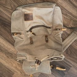 Waxed Canvas / Leather Backpack