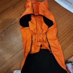 Dog Rain Coat With Fleece Lining