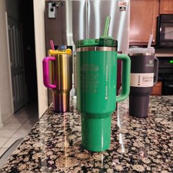 New 40oz Stanley Starbucks Tumbler - Green