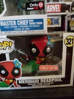 Metallic mermaid deadpool