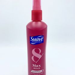 Suave Max Hold 8 Unscented Non Aerosol Hairspray Long Lasting Hold Pump 11oz NEW