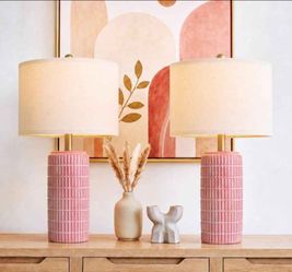 Pink lamps (2 lamps)