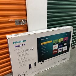 55” Hisense • Roku TV R6 Series 4K Ultra HD