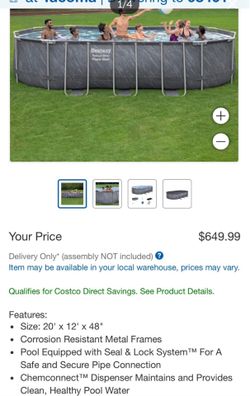 Costco pool * frame and solar heater only *