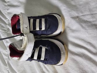 Nike Jordan Toddler Shoes Navy White Red Size 4C