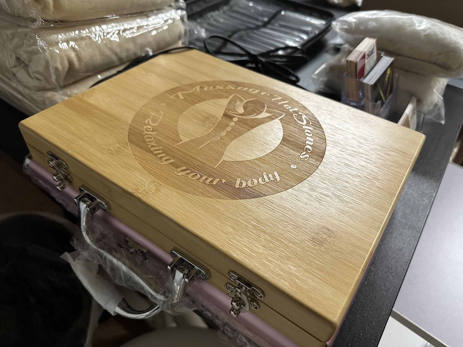 Massage Stones With Electric Warmer